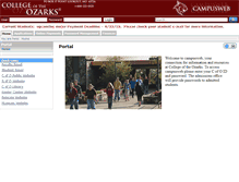 Tablet Screenshot of campusweb.cofo.edu